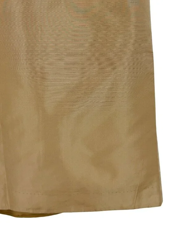 Vintage J.Crew Archival Silk Dress 12 | Champagne Beige 2010s Glamoratti Elegant - Picture 7 of 10